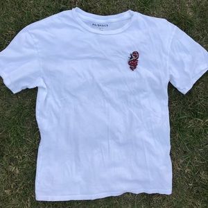 White PacSun snake shirt